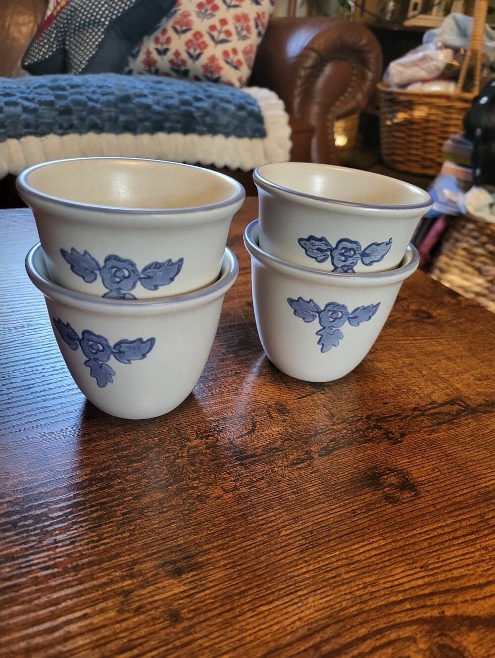 Pfaltzgraff Yorktowne Set Of 4 Custard Or Egg Cups 3 Inches Tall
